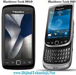 Blackberry Torch 9810 ve Blackberry Torch 9860