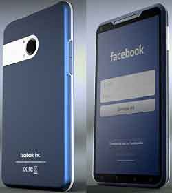 Facebook Smartphone Akıllı Cep Telefonu Konsepti