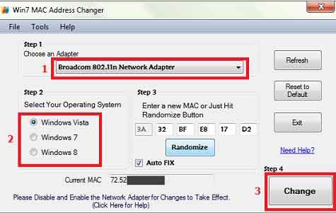 Win7-MAC-Address-Changer